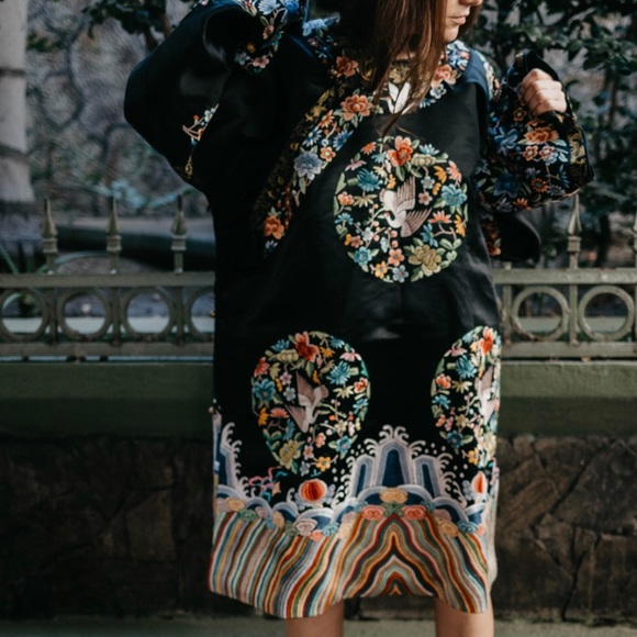 Vintage Other - Vintage Black Kimono